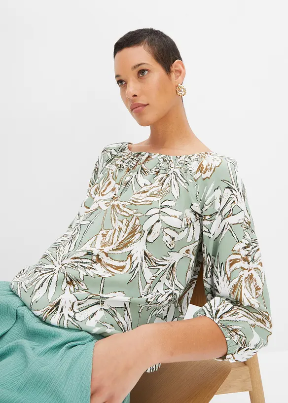 Gedessineerde tuniek van soepele viscose, bonprix