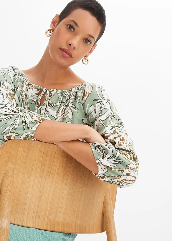 Gedessineerde tuniek van soepele viscose, bonprix
