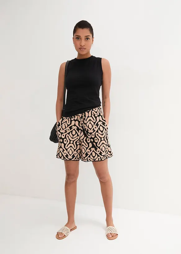 Jersey short van soepele viscose, bonprix
