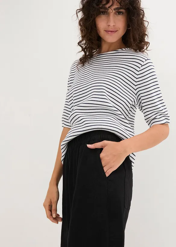 Bermuda met linnen viscose mix, bonprix
