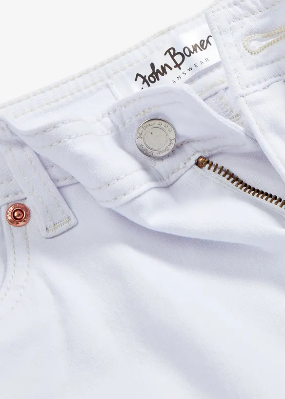 Stretch jeans short, mid waist, bonprix
