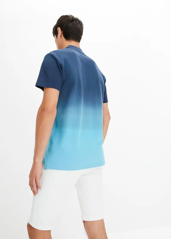 Poloshirt van katoen met kleurverloop en korte mouw, bonprix