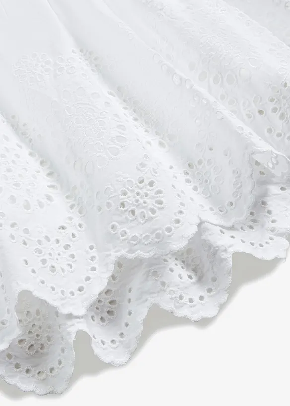 Strokenrok met broderie anglaise, bonprix
