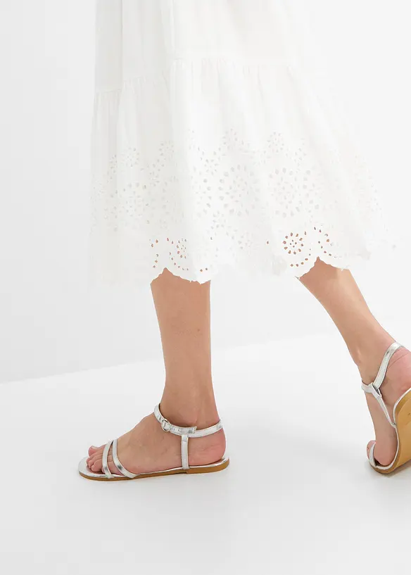 Strokenrok met broderie anglaise, bonprix