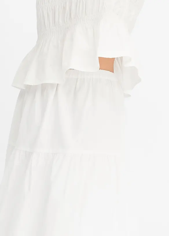 Strokenrok met broderie anglaise, bonprix