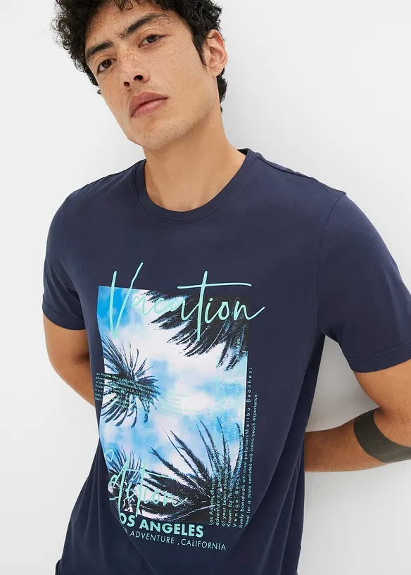 T-shirt van biologisch katoen met fotoprint, bonprix