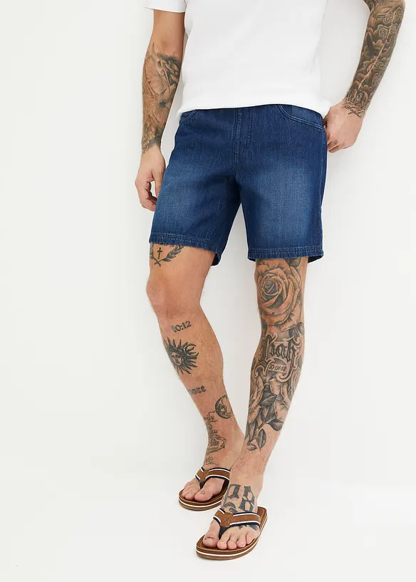 Lange instap jeans short, regular fit, bonprix