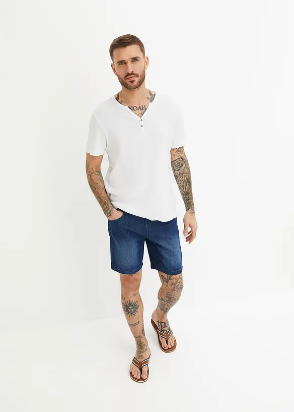 Lange instap jeans short, regular fit, bonprix