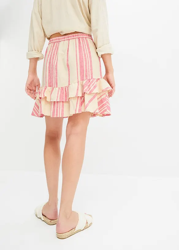 Minirok van linnenmix, RAINBOW