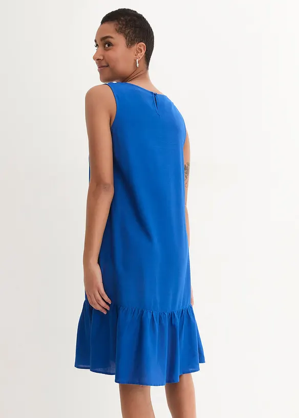 Korte viscose jurk in A-lijn, bonprix