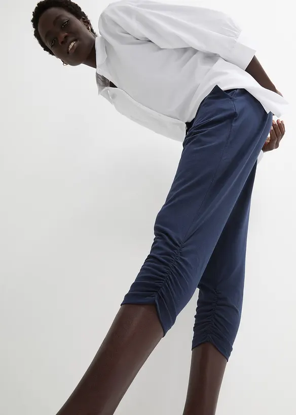 Jersey broek van katoenmix, bonprix