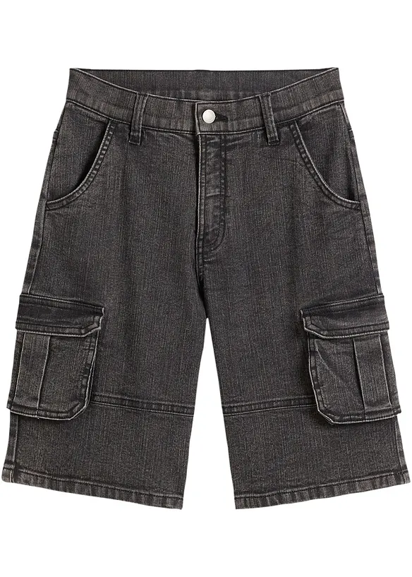 Jongens cargo bermuda, loose fit, bonprix
