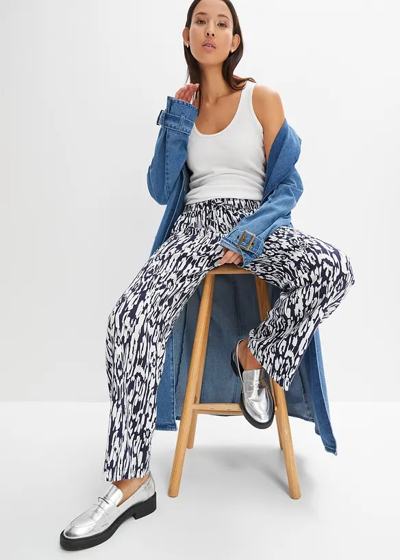 Instapbroek van soepele viscose, bonprix