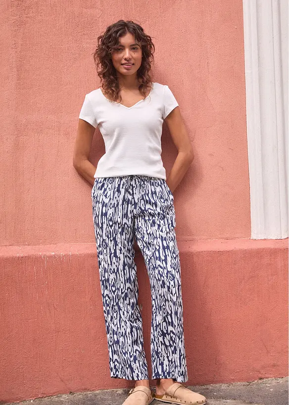 Instapbroek van soepele viscose, bonprix