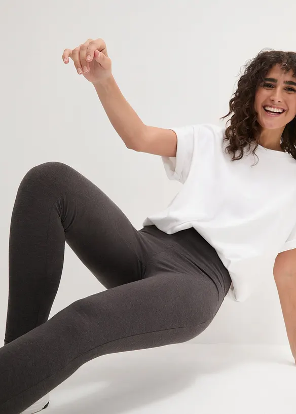 Legging met biologisch katoen (set van 2), bonprix