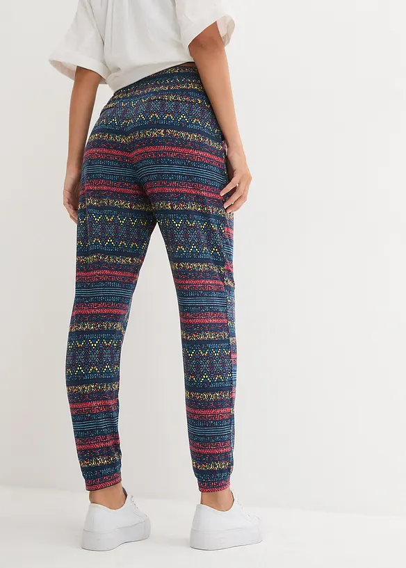 Jersey broek van zachte viscosemix, bonprix