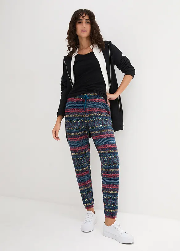 Jersey broek van zachte viscosemix, bonprix