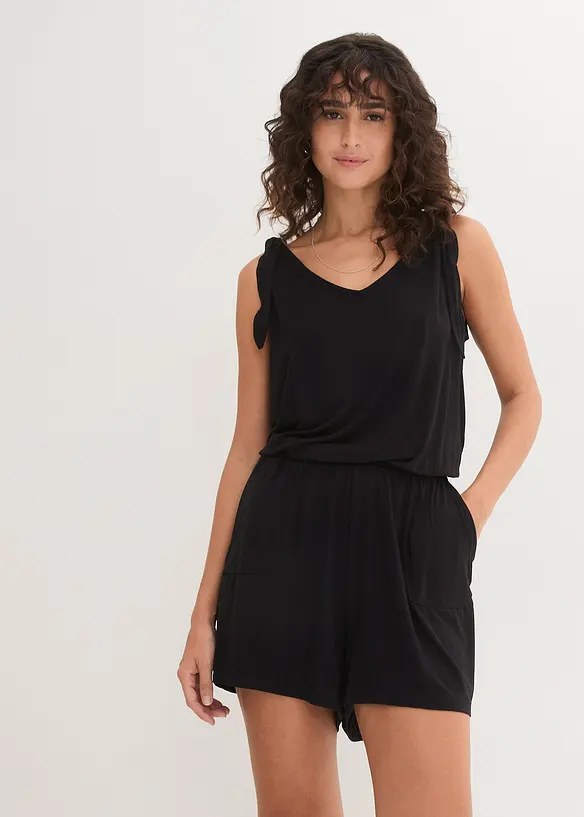 Jersey playsuit in een viscosemix, bonprix