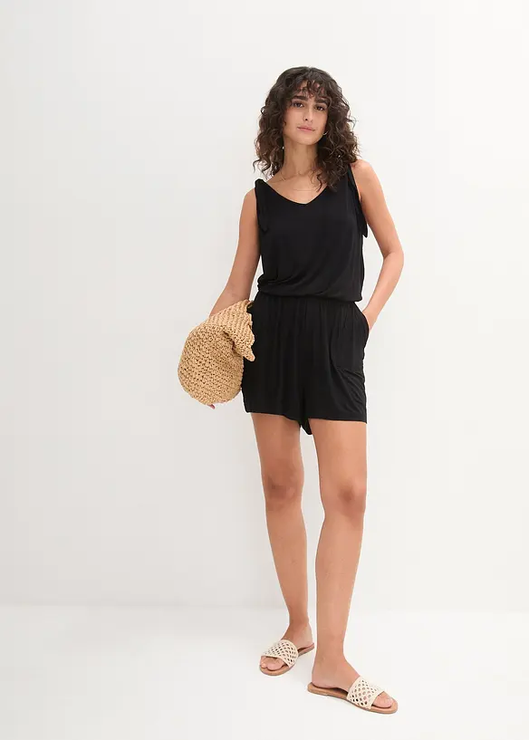 Jersey playsuit in een viscosemix, bonprix