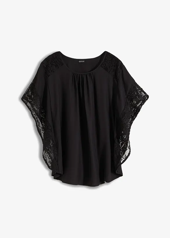 Blouse met kanten details, bonprix