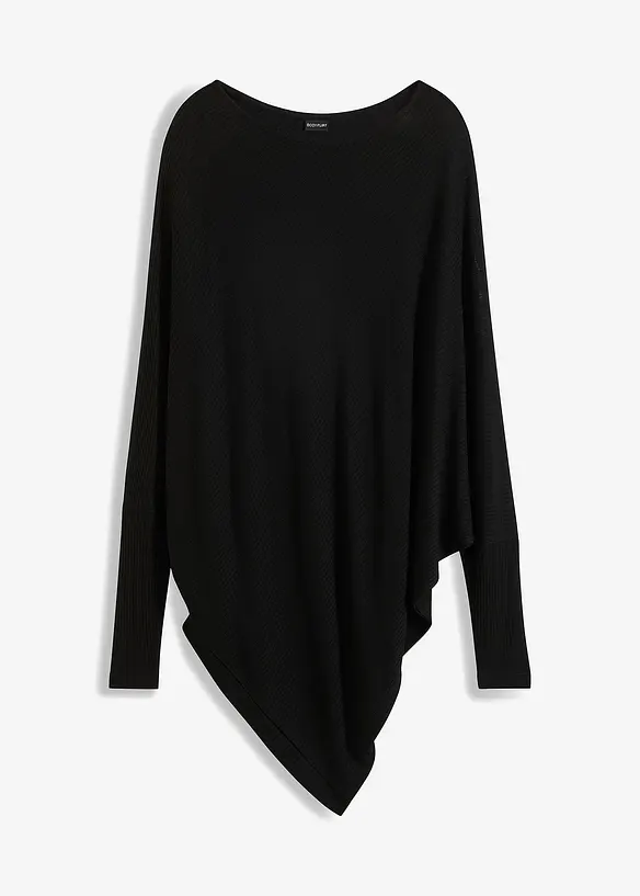 Oversized trui met asymmetrische onderrand, bonprix