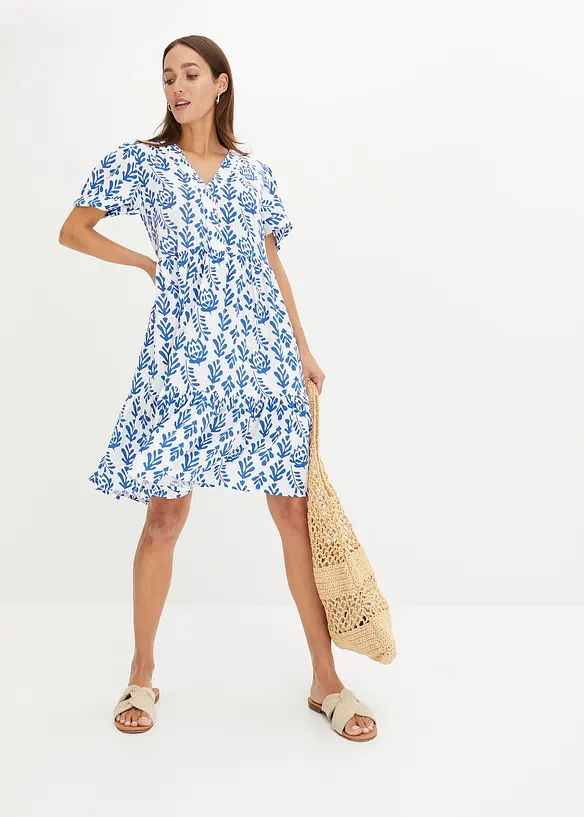 Gedessineerde tuniekjurk van viscose, bonprix