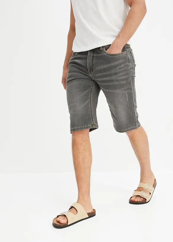 Sweat jeans bermuda met comfort fit, regular fit, bonprix