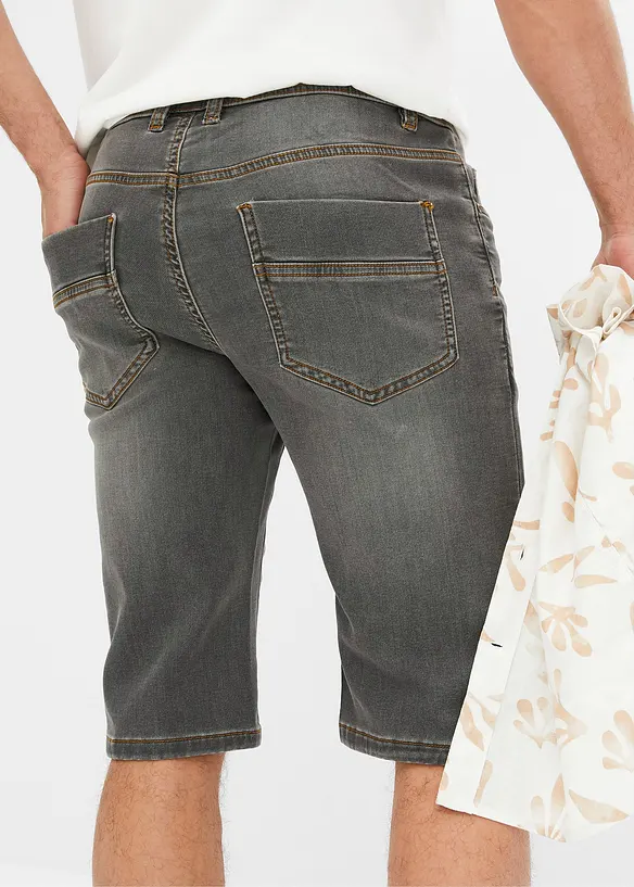Sweat jeans bermuda met comfort fit, regular fit, bonprix