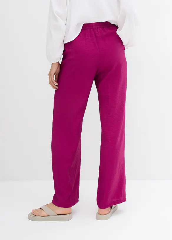 Marlene broek met elastische tailleband van viscosemix, bonprix