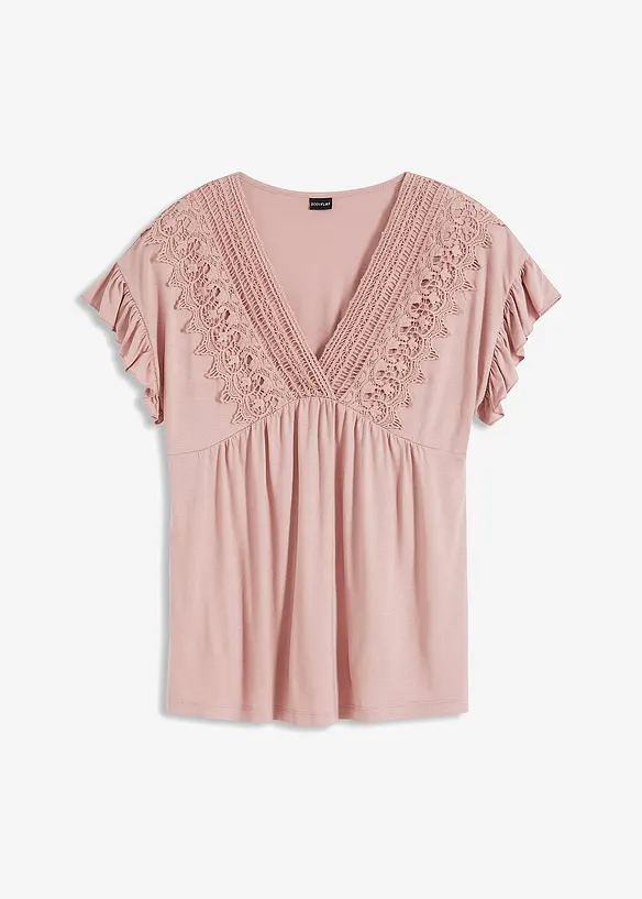 Shirt met kant, bonprix