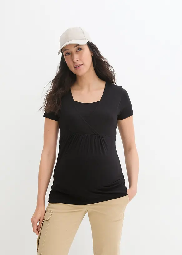 2-in-1 zwangerschapsshirt / voedingsshirt (set van 2), bonprix
