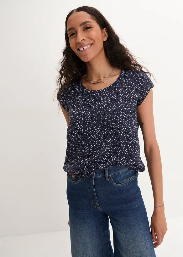 Shirtblouse in een zachte viscosemix, bonprix