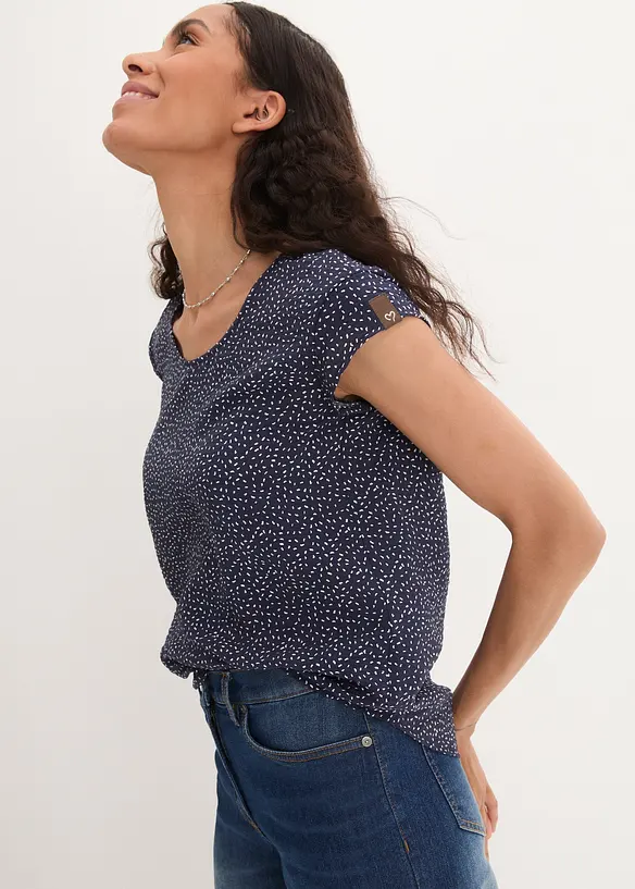 Shirtblouse in een zachte viscosemix, bonprix