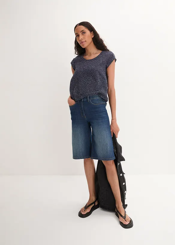 Shirtblouse in een zachte viscosemix, bonprix