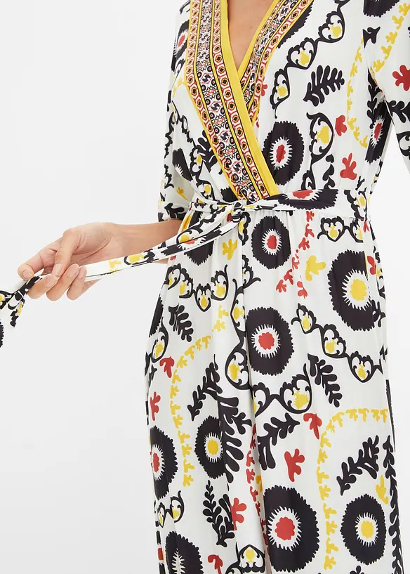 Jersey jurk met striklint, bonprix