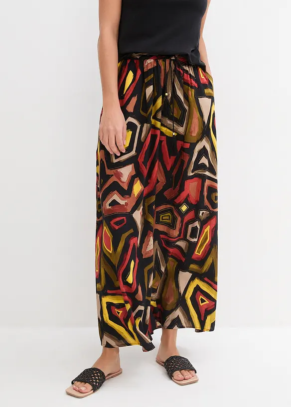 Maxi rok van soepele viscose, bonprix