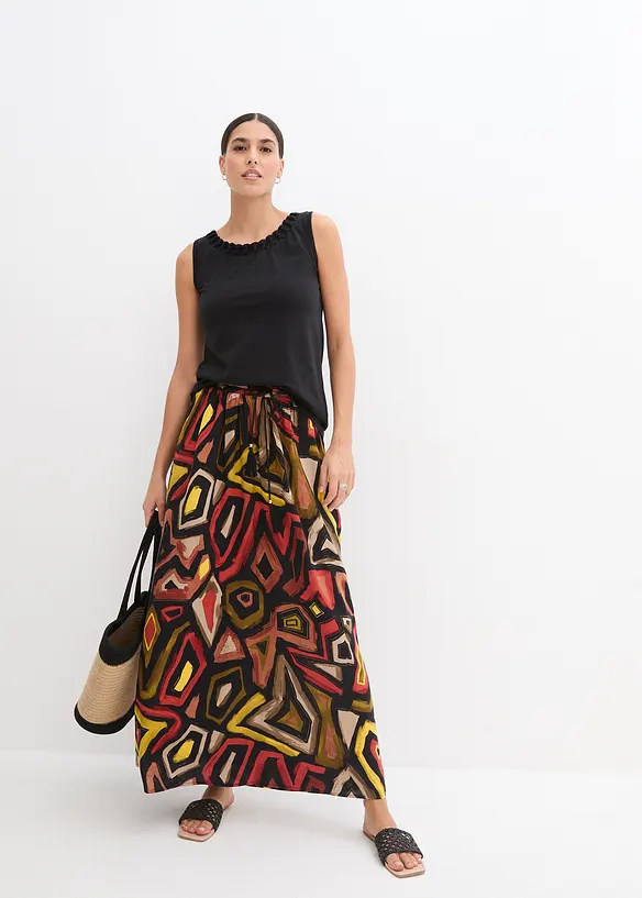 Maxi rok van soepele viscose, bonprix