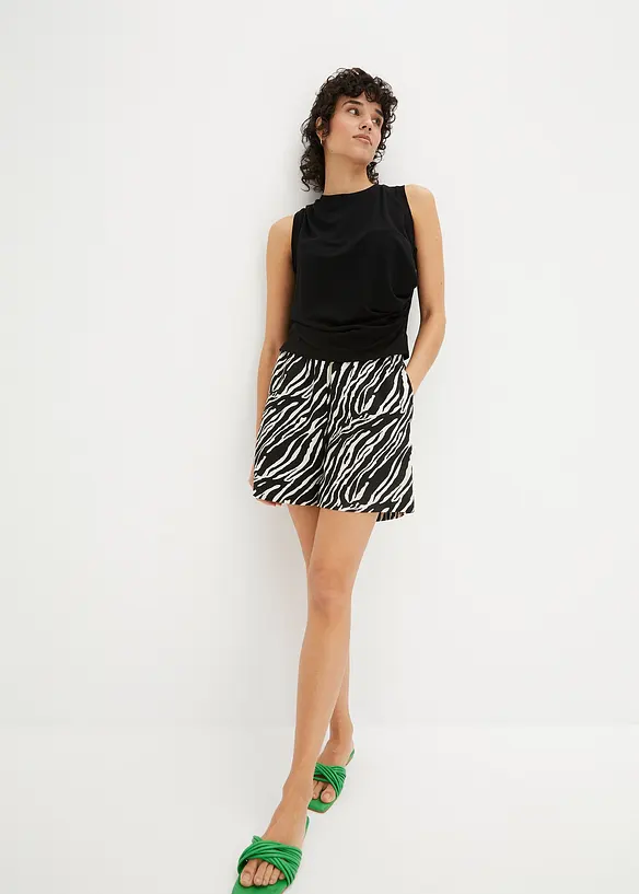 Shirt met drapering, bonprix