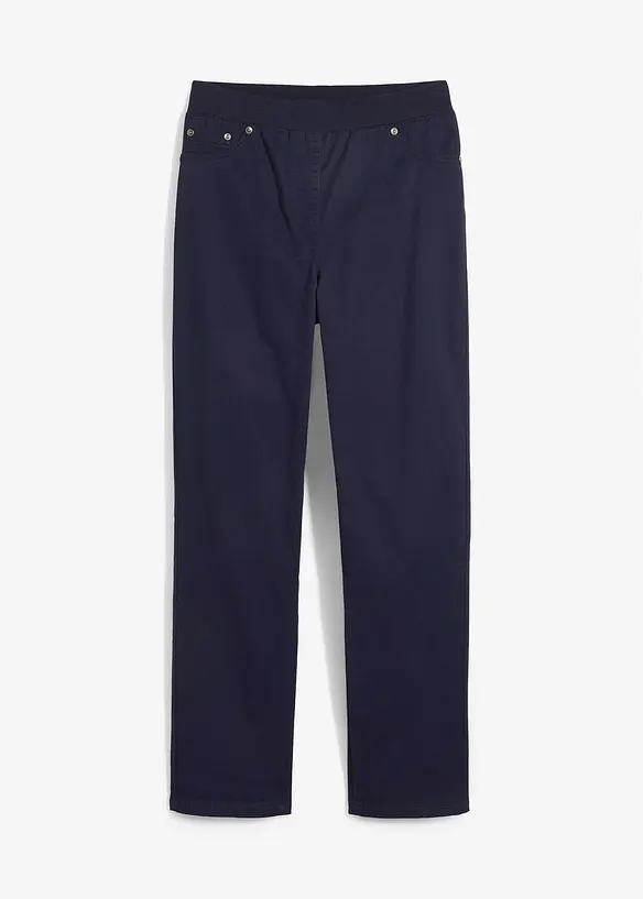 Twill broek van elastisch katoen, bonprix