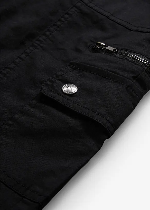 Mid waist cargo jeans in een katoenmix, bonprix