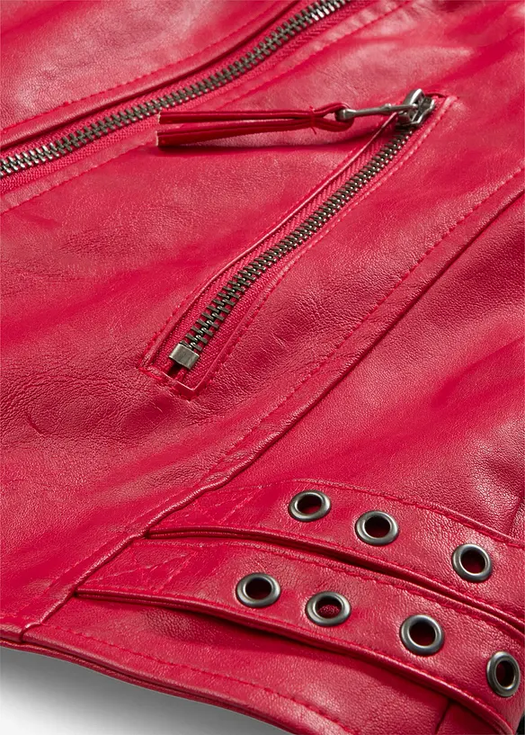 Imitatieleren jas van viscose, bonprix