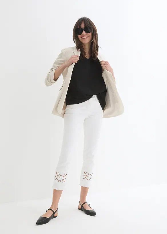 7/8 jeans met borduursel, bpc selection