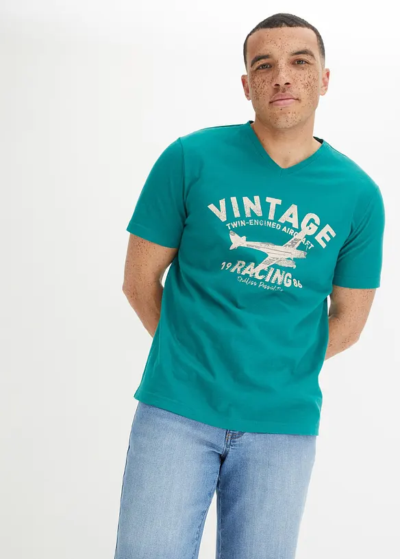 T-shirt van vlamgaren, bonprix