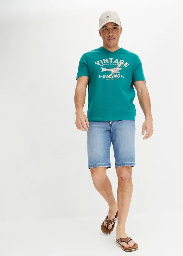 T-shirt van vlamgaren, bonprix