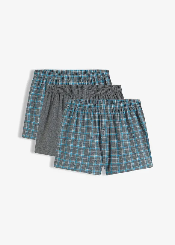 Wijde jersey boxer met katoen (set van 3), bonprix