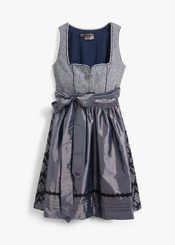 Dirndl met jacquard en schort (2-dlg. set), bonprix
