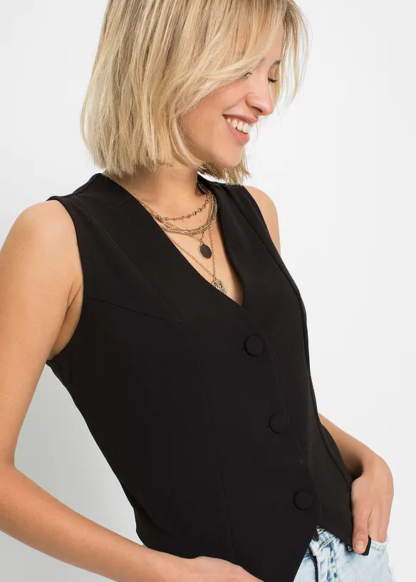 Gilet van stevige interlock, bonprix