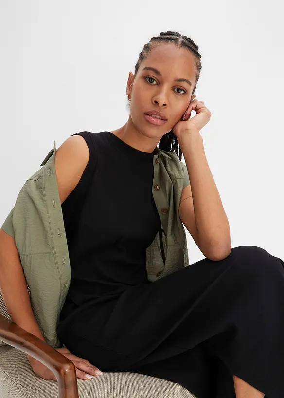 Jersey jurk van katoen met stretch, bonprix