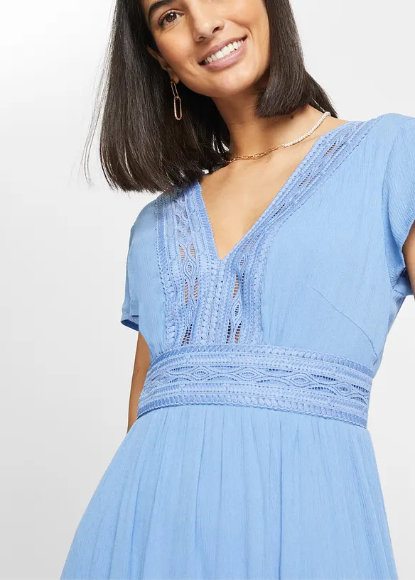 Maxi jurk van soepele viscose, bonprix
