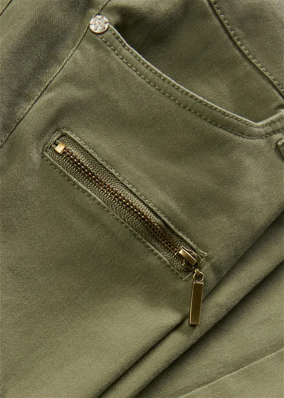 Cargo broek van elastisch katoenmix, bonprix